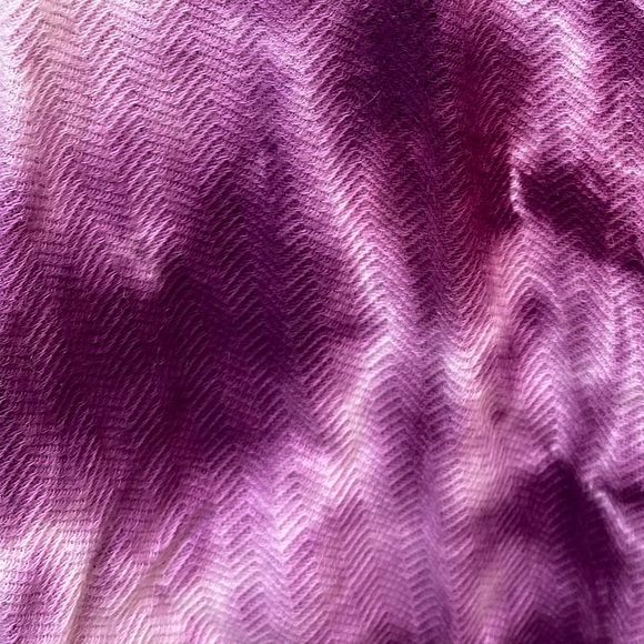 Bianca Chandon Purple Tie-Dye Print Crew Neck 3/4 Length Sleeve Cotton - Picture 5 of 5